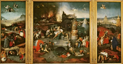 Triptychon: Die Versuchung des heiligen Antonius